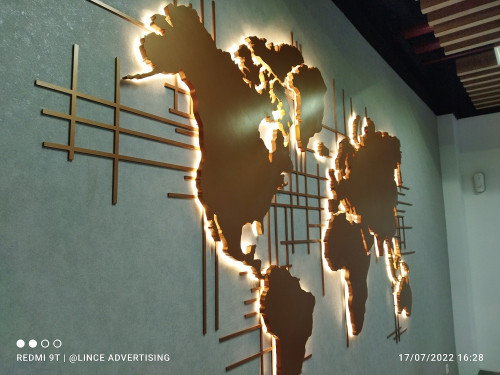 Signage Custom _ Peta Dunia